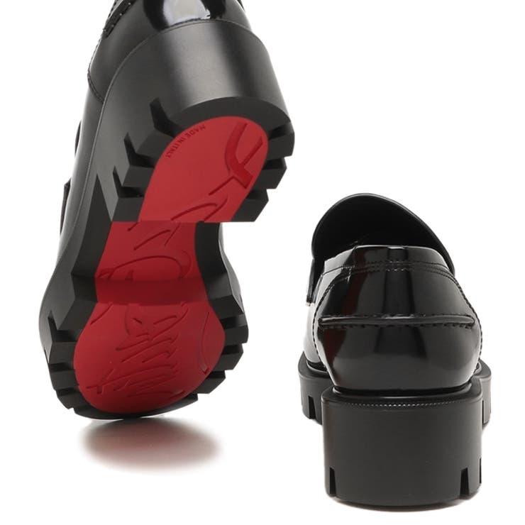 クリスチャンルブタンローファーオックスフォードブラックシルバーレディースChristianLouboutin3221081B439