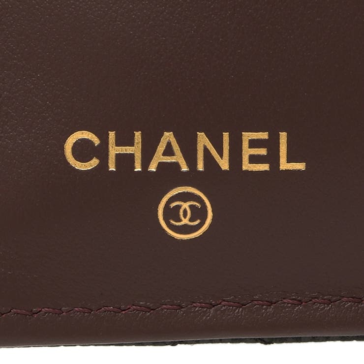 シャネル三つ折り財布マトラッセゴールド金具ミニ財布ブラックレディースCHANELAP0230B10583C3906
