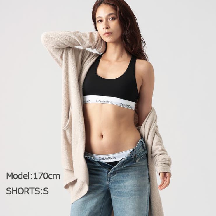 カルバンクラインショーツアンダーウェアモダンコットンブラックレディースCALVINKLEINF3787001