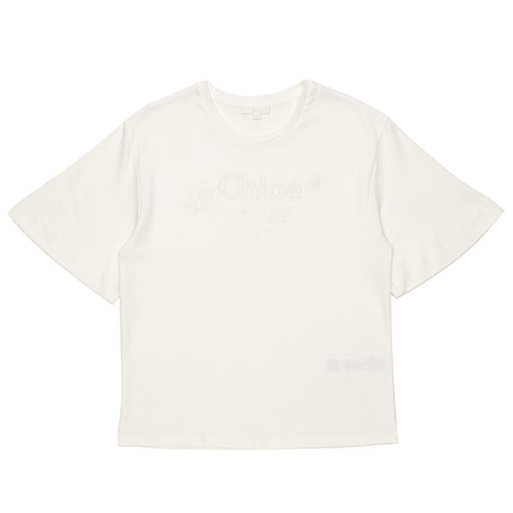 クロエTシャツカットソー子供服ホワイトガールズCHLOEC20109117