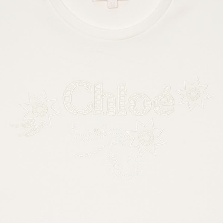 クロエTシャツカットソー子供服ホワイトガールズCHLOEC20109117