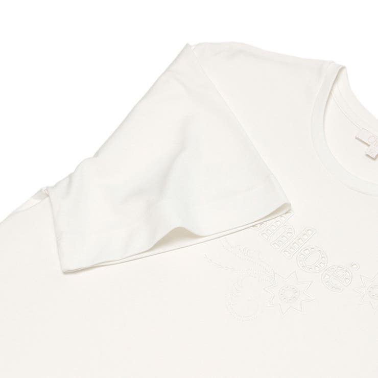 クロエTシャツカットソー子供服ホワイトガールズCHLOEC20109117