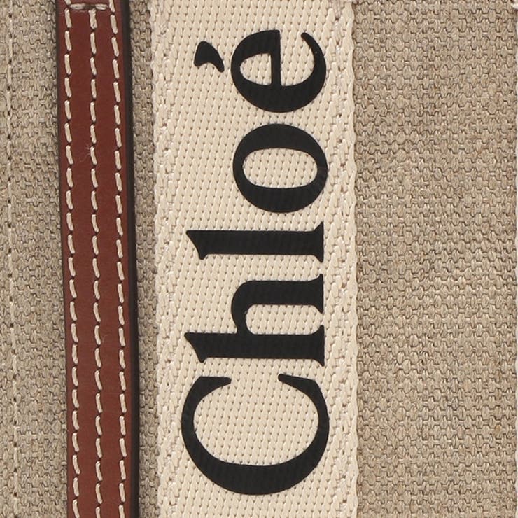 クロエショルダーバッグハンドバッグウッディノースサウスベージュブラウンレディースCHLOECHC24AP243I2690U