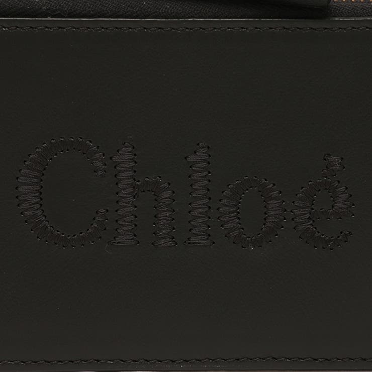L字ファスナー式【クロエ】 CHLOE カードケース フラグメントケース 定期入れ ブラック