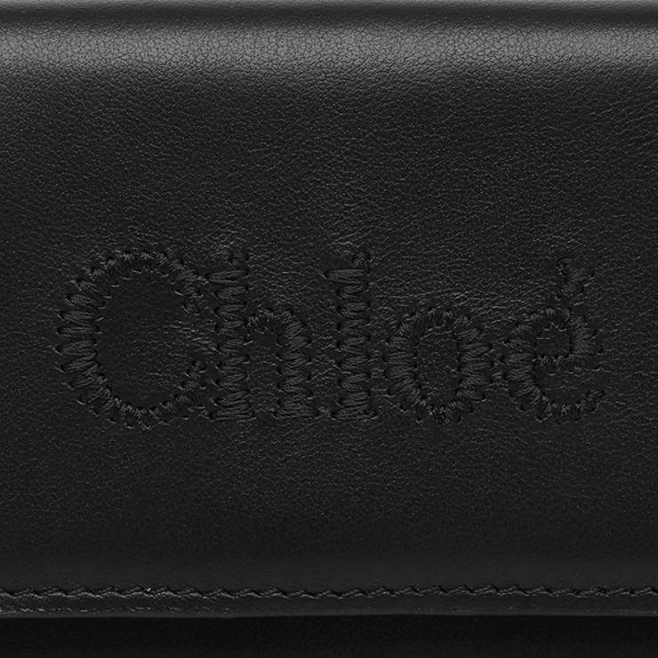 クロエ三つ折り財布クロエセンスミニ財布ブラックレディースCHLOECHC23AP874I10001