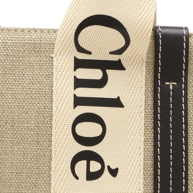 クロエトートバッグショルダーバッグウッディスモール2WAYミニバッグベージュブラックレディースCHLOECHC22AS397I2691J