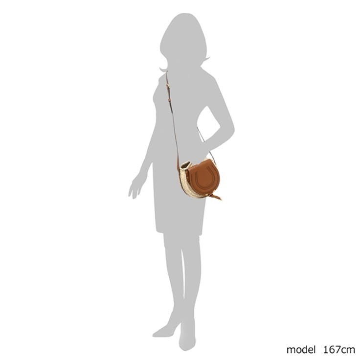 クロエショルダーバッグマーシーかごバッグカゴバッグクロスボディバッグブラウンレディースCHLOECHC23SS736I3225M