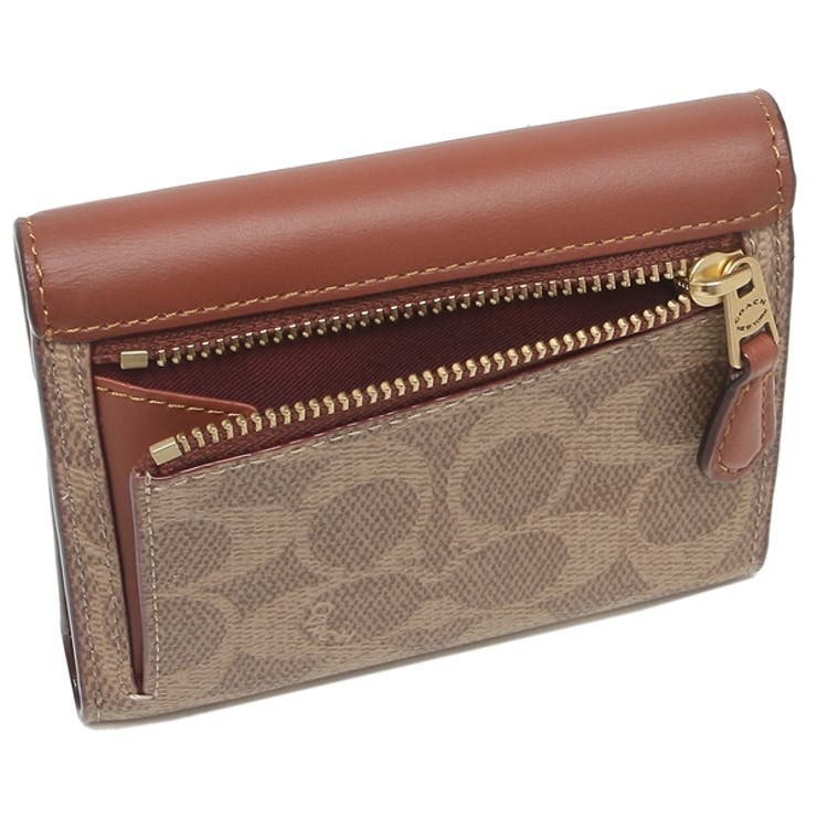 コーチ三つ折り財布ミニ財布ベージュブラウンレディースCOACHC2329B4NQ4