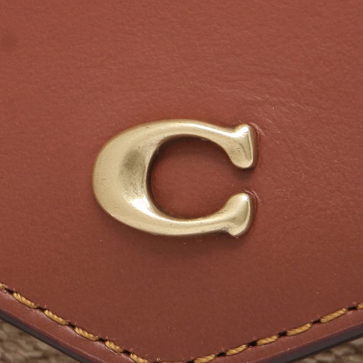 コーチ三つ折り財布ミニ財布ベージュブラウンレディースCOACHC2329B4NQ4
