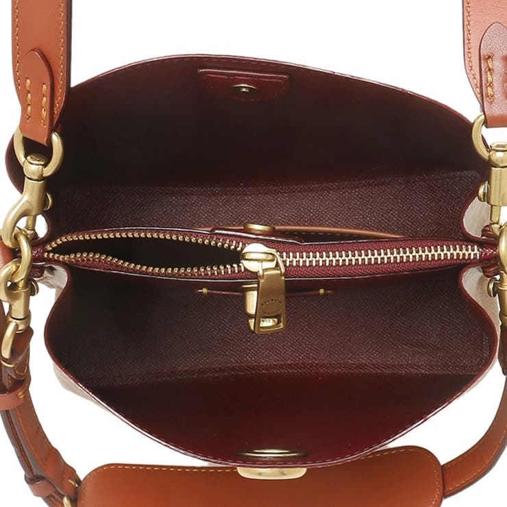 コーチハンドバッグシグネチャーウィロウショルダーバッグブラウンベージュレディースCOACHC3890B4NQ4