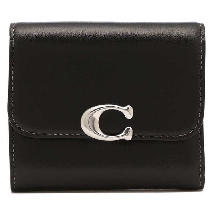 COACH ブラック 三つ折り財布 保存袋付き