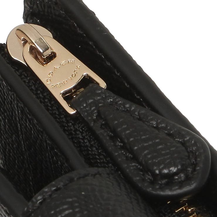 コーチアウトレット二つ折り財布ブラックレディースCOACH6390IMBLK