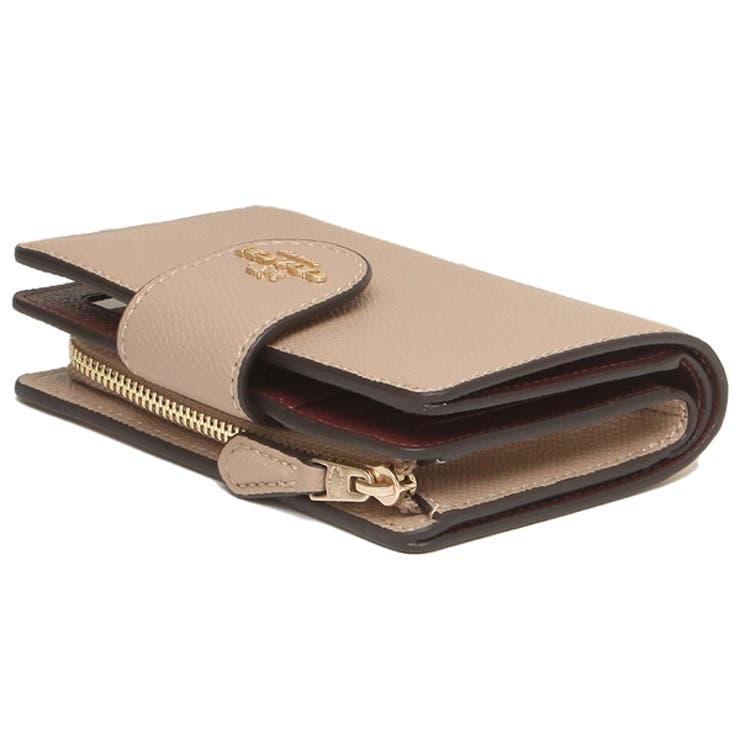 COACH コーチ 折り財布 トープ ベージュ 二つ折り財布 若き