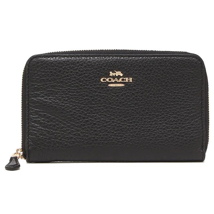 コーチアウトレット二つ折り財布ブラックレディースCOACHC4124IMBLK