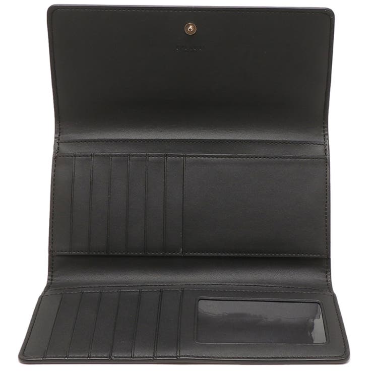 コーチアウトレット長財布シグネチャーブラウンブラックレディースCOACHC5966IMAA8