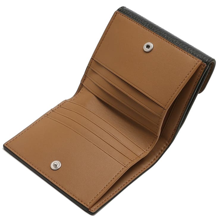 コーチアウトレット二つ折り財布シグネチャーブラックグレーレディースCOACHC7805SVTSQ
