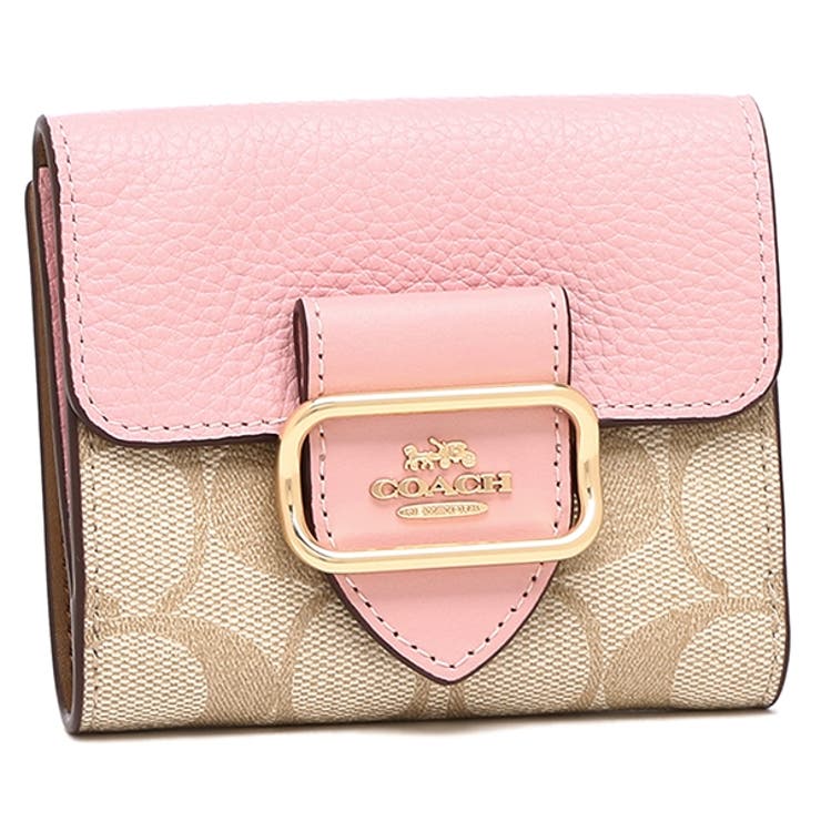 コーチ COACH アウトレット 二つ折り財布 シグネチャー ブラック グレー レディース COACH C7805 SVTSQ （グラファイト  ブラック） -ファッション通販 FASHION WALKER
