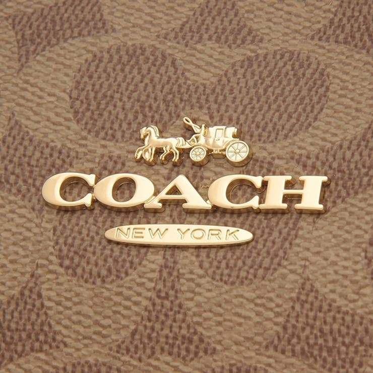 コーチアウトレットトートバッグギャラリーシグネチャーコーテッドキャンバストートブラウンレディースCOACHCW381IMXHE