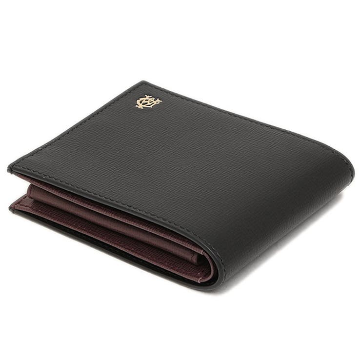 ダンヒル財布DUNHILLL2S832ABELGRAVEBILLFOLD4CC&COINPURSE2つ折り財布ブラック