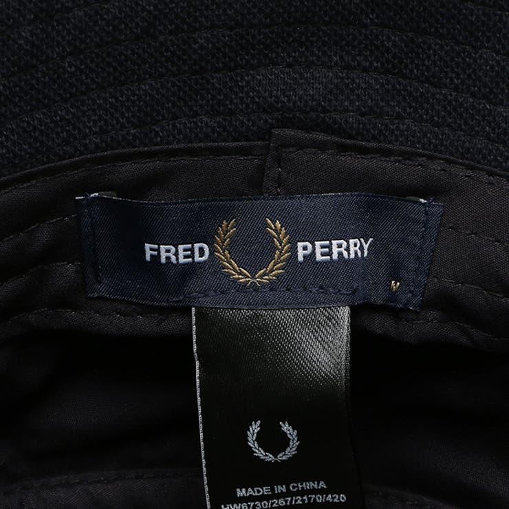 フレッドペリー帽子バケットハットネイビーホワイトメンズレディースユニセックスFREDPERRYHW6730267