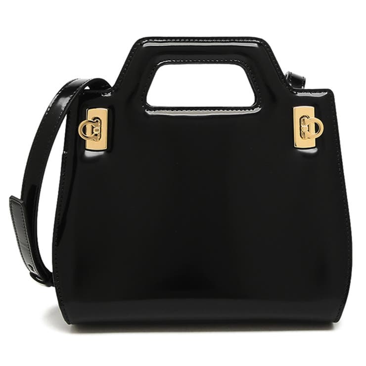 フェラガモハンドバッグショルダーバッグワンダ2WAYミニバッグブラックレディースFERRAGAMO213485760348