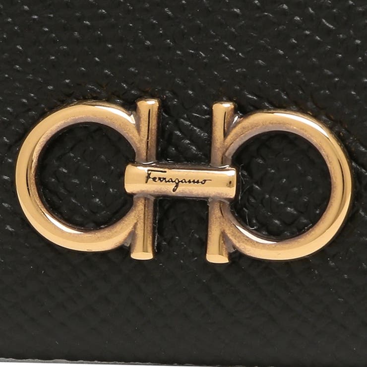 フェラガモカードケースガンチーニブラックレディースFERRAGAMO2200070742164NERO