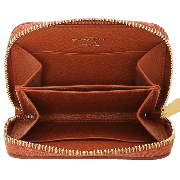フェラガモ小銭入れコインケースカードケースガンチーニオレンジレディースSalvatoreFerragamo2204060770059