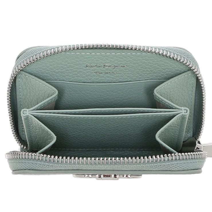 フェラガモ小銭入れコインケースGANCINOSOFTカードケースミニ財布ブルーレディースSalvatoreFerragamo2204060770060