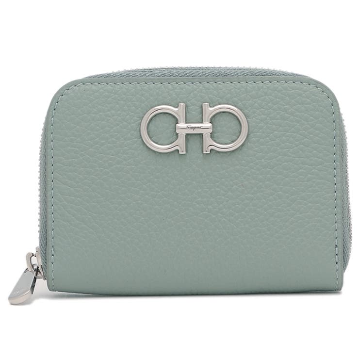 フェラガモ小銭入れコインケースGANCINOSOFTカードケースミニ財布ブルーレディースSalvatoreFerragamo2204060770060