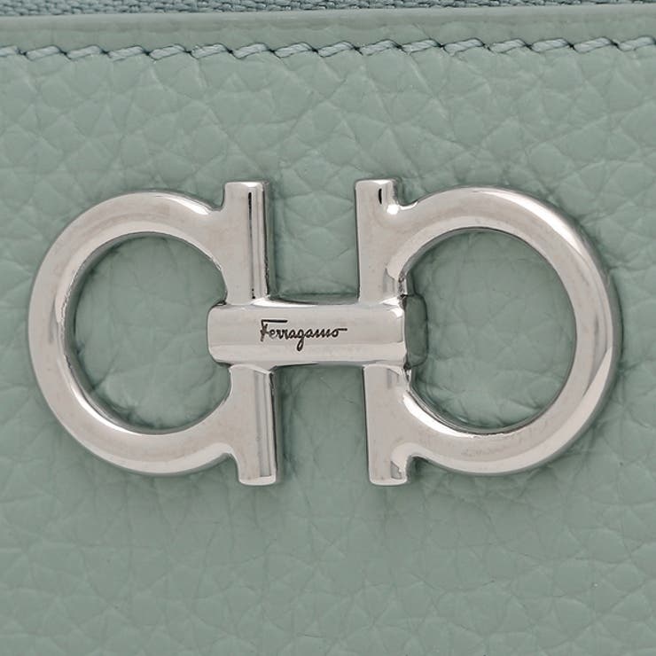 フェラガモ小銭入れコインケースGANCINOSOFTカードケースミニ財布ブルーレディースSalvatoreFerragamo2204060770060