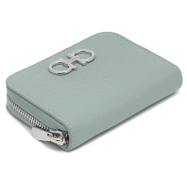 フェラガモ小銭入れコインケースGANCINOSOFTカードケースミニ財布ブルーレディースSalvatoreFerragamo2204060770060