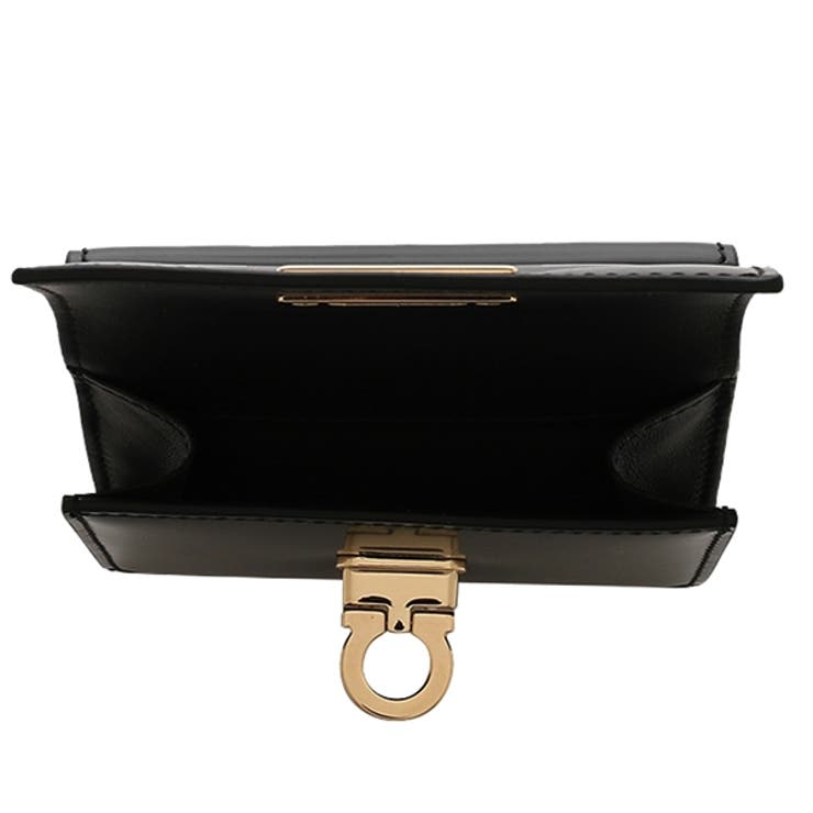 フェラガモ二つ折り財布ワンダブラックレディースFERRAGAMO220434760658
