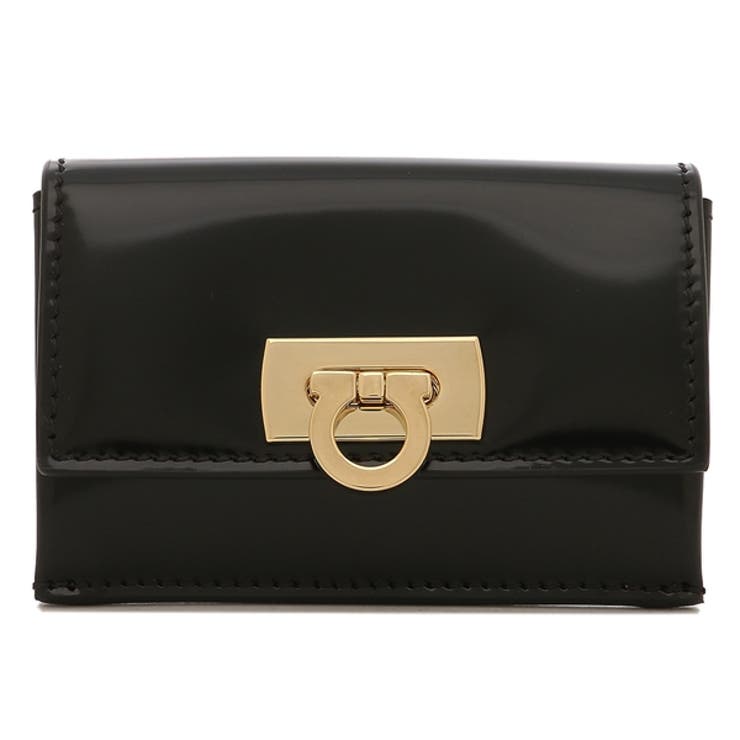 フェラガモカードケースワンダブラックレディースFERRAGAMO2204350760662