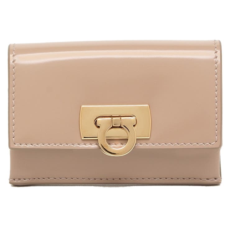 フェラガモカードケースワンダベージュレディースFERRAGAMO2204350763024
