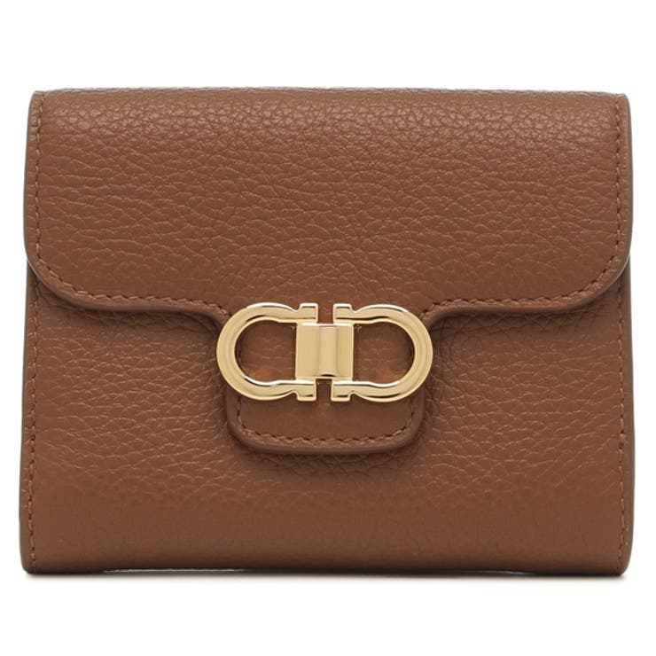 フェラガモ二つ折り財布ガンチーニブラウンレディースSalvatoreFerragamo2209610785779