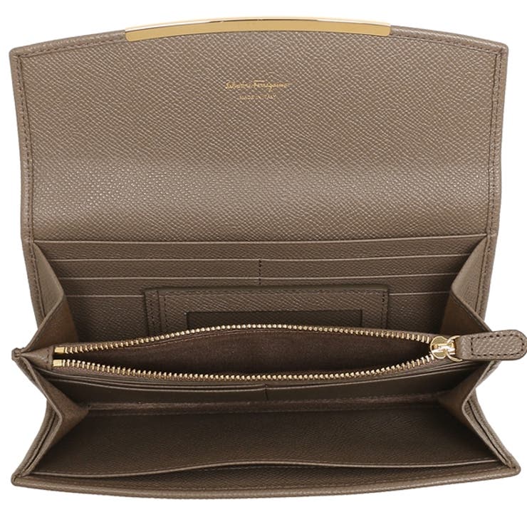 フェラガモレディース長財布FERRAGAMO22D1500714922グレージュ
