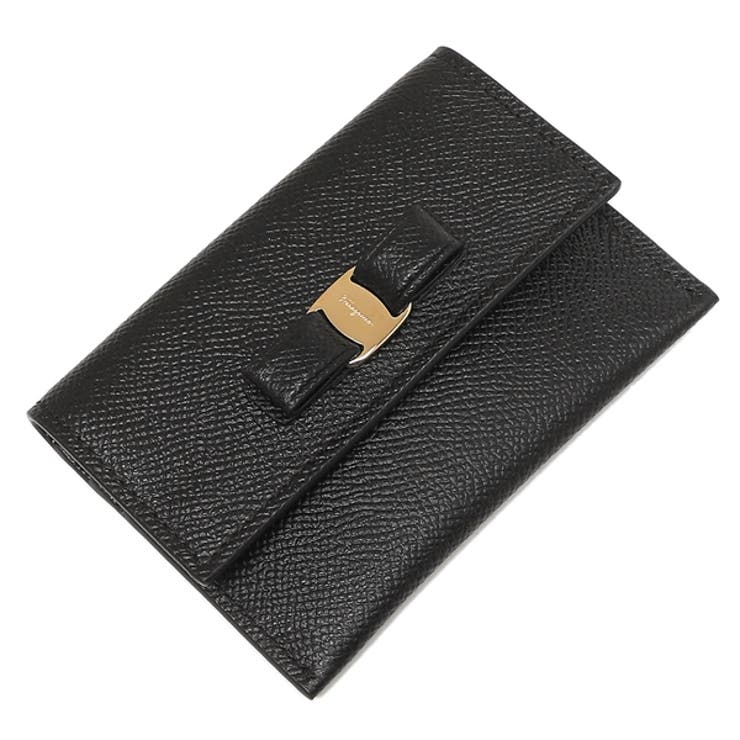 フェラガモカードケースヴァラブラックレディースFERRAGAMO22D1550683522
