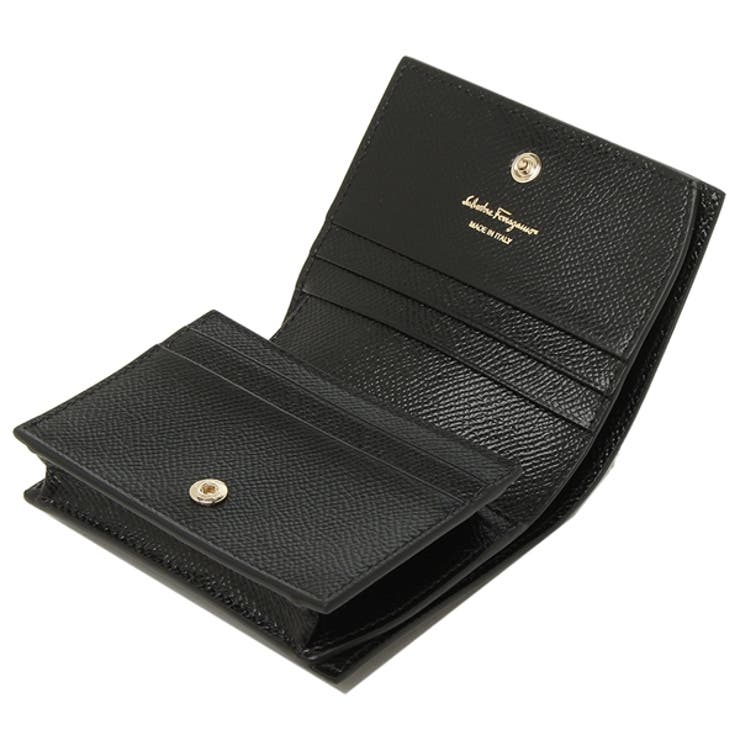 フェラガモ折財布レディースヴァラレインボーリボンミニ財布FERRAGAMO22D5150725300ブラック