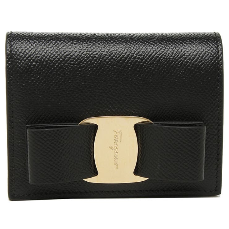 フェラガモ折財布レディースヴァラレインボーリボンミニ財布FERRAGAMO22D5150725300ブラック