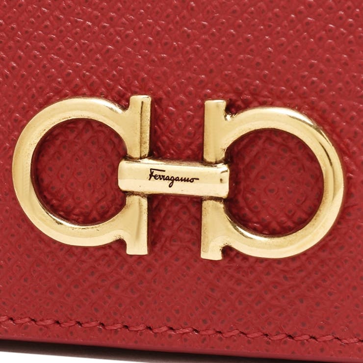 フェラガモ長財布ガンチーニレッドレディースFERRAGAMO22D7790746639