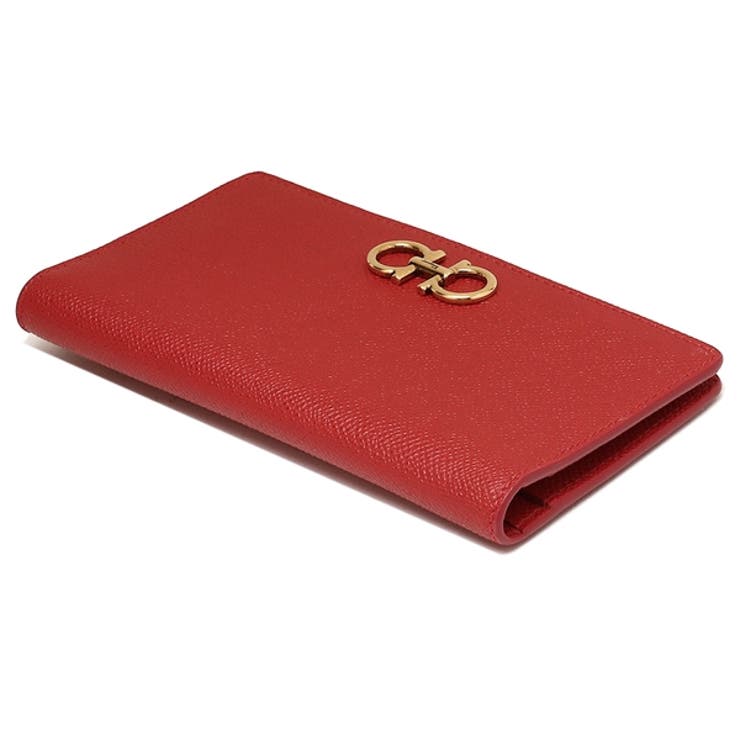 フェラガモ長財布ガンチーニレッドレディースFERRAGAMO22D7790746639