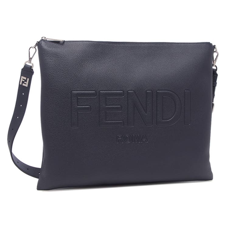 FENDI フェンディ ロゴ ショルダーバッグ PVC メンズ