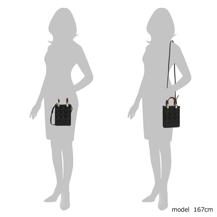 フェンディショルダーバッグハンドバッグサンシャインブラックレディースFENDI8BS051AMCIF0KUR