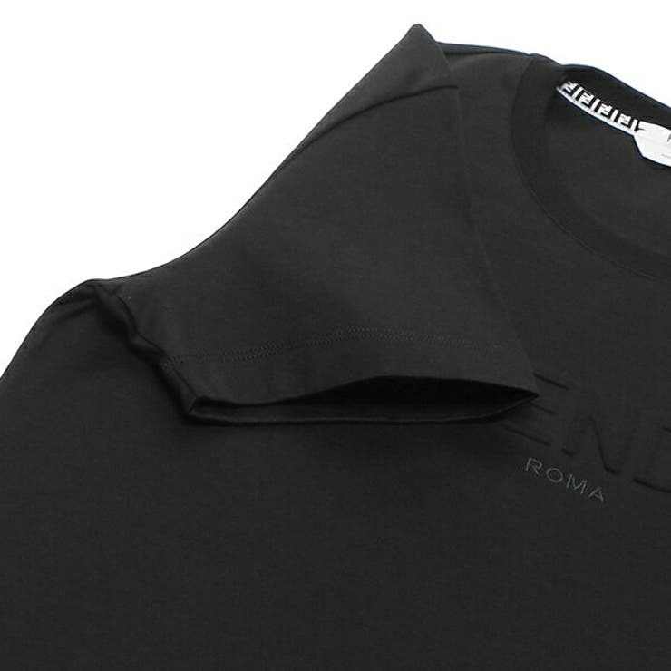 フェンディTシャツトップスロゴブラックレディースFENDIFS7254AHLSF0GME