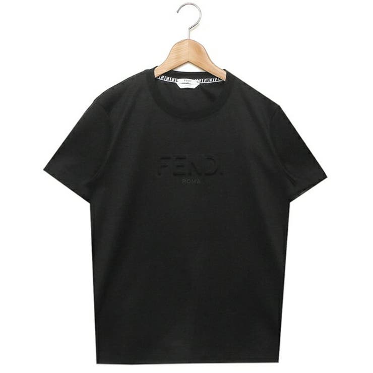 フェンディTシャツトップスロゴブラックレディースFENDIFS7254AHLSF0GME