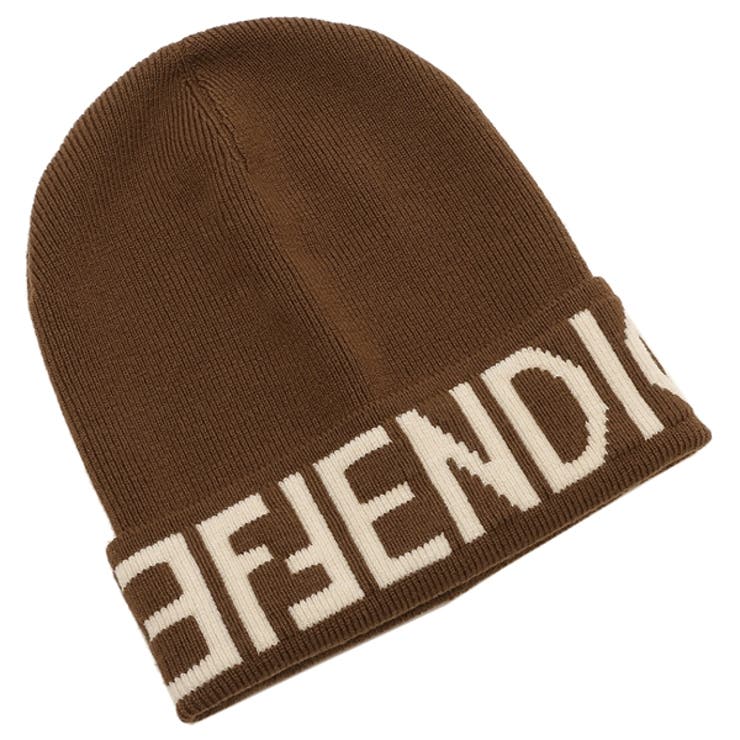8,800円FENDI　ニット帽　ビーニー　ボーダー　aq9425