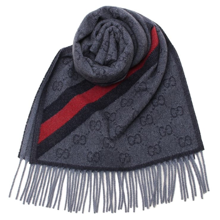 グッチ GUCCI スカーフ バンダナ ストール ブラック レディース