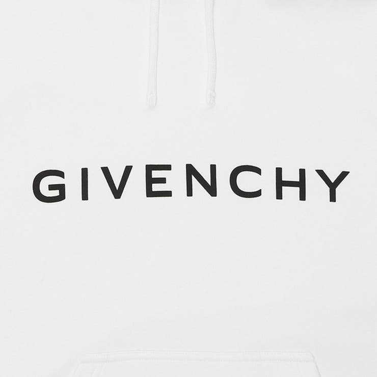 ジバンシィスウェットスリムフーディーアーキタイプホワイトメンズGIVENCHYBMJ0HC3YAC100