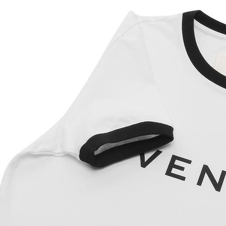 ジバンシィTシャツカットソースリムフィットTシャツアーキタイプロゴホワイトブラックレディースGIVENCHYBW70BF3YAC116