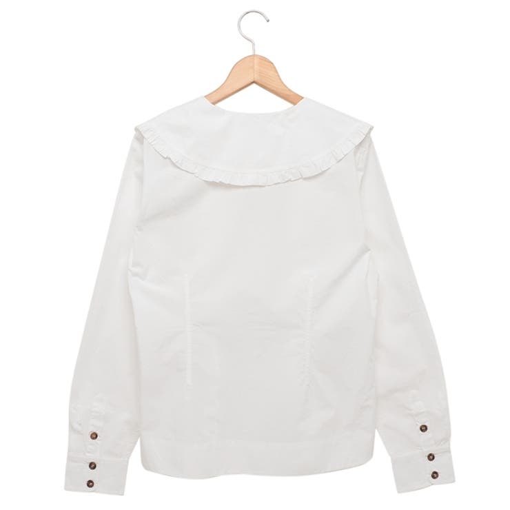 ガニー シャツ ブラウス ホワイト レディース GANNI F5778 151 | AXES | 詳細画像2 